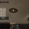 Lucide CORINA - Lampadaire arceau - 1xE27 - Noir