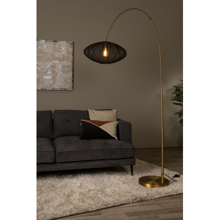 Lucide CORINA - Lampadaire arceau - 1xE27 - Noir