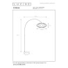 Lucide CORINA - Lampadaire arceau - 1xE27 - Crème