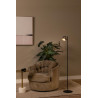 Lucide SKANSKA RECH - Lampadaire Rechargeable Intérieur/Extérieur - Batterie/Piles - Ø 23 cm - LED - H 137 cm - Fer gris / Noir