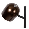 Lucide SKANSKA RECH - Lampadaire Rechargeable Intérieur/Extérieur - Batterie/Piles - Ø 23 cm - LED - H 137 cm - Café / Noir
