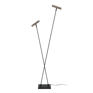 Lucide DUARTE - Lampadaire - 2xG9 - Fer gris - Vibes
