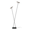 Lucide DUARTE - Lampadaire - 2xG9 - Fer gris - Vibes