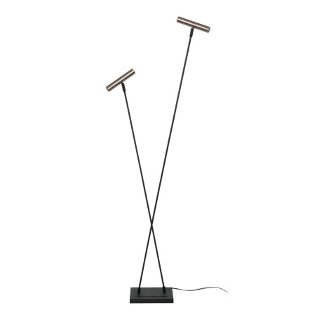 Lucide DUARTE - Lampadaire - 2xG9 - Fer gris - Vibes