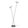 Lucide DUARTE - Lampadaire - 2xG9 - Fer gris - Vibes