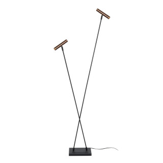 Lucide DUARTE - Lampadaire - 2xG9 - Café - Vibes