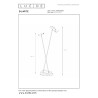 Lucide DUARTE - Lampadaire - 2xG9 - Café - Vibes