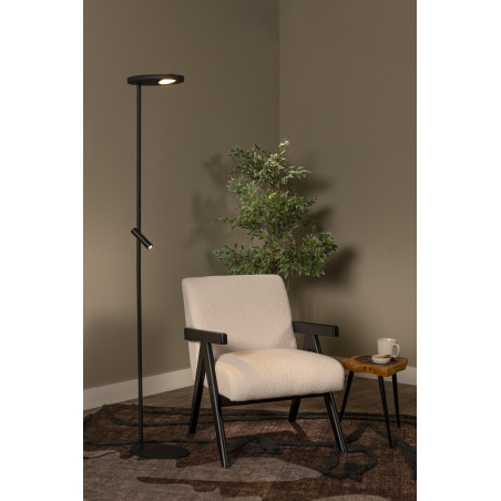 Lucide ORTOLAN - Lampadaire - LED Dim. - CCT - 2700K/4000K - Noir - Essential