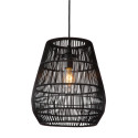 Lucide NERIDA - Suspension Intérieur/Extérieur - Ø 35 cm - 1xE27 - IP44 - Convient aux mezzanines et plafonds hauts - Noir