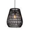 Lucide NERIDA - Suspension Intérieur/Extérieur - Ø 35 cm - 1xE27 - IP44 - Convient aux mezzanines et plafonds hauts - Noir
