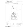Lucide NERIDA - Suspension Intérieur/Extérieur - Ø 35 cm - 1xE27 - IP44 - Convient aux mezzanines et plafonds hauts - Noir