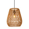 Lucide NERIDA - Suspension Intérieur/Extérieur - Ø 35 cm - 1xE27 - IP44 - Convient aux mezzanines et plafonds hauts - Naturel