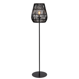 Lucide NERIDA - Lampadaire Intérieur/Extérieur - Ø 35 cm - 1xE27 - IP44 - Noir