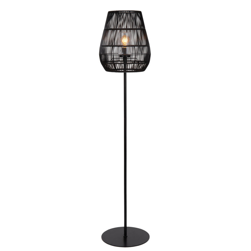 Lucide NERIDA - Lampadaire Intérieur/Extérieur - Ø 35 cm - 1xE27 - IP44 - Noir