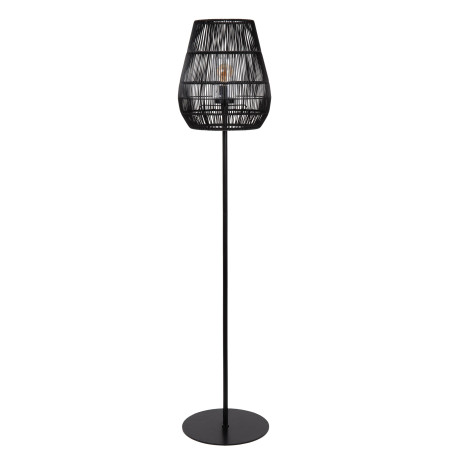 Lucide NERIDA - Lampadaire Intérieur/Extérieur - Ø 35 cm - 1xE27 - IP44 - Noir