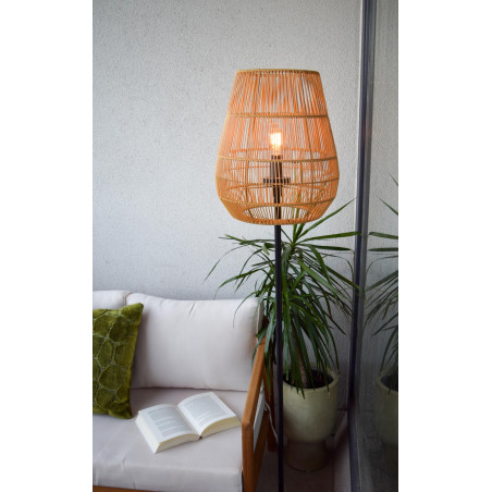Lucide NERIDA - Lampadaire Intérieur/Extérieur - Ø 35 cm - 1xE27 - IP44 - Naturel