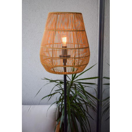 Lucide NERIDA - Lampadaire Intérieur/Extérieur - Ø 35 cm - 1xE27 - IP44 - Naturel