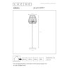 Lucide NERIDA - Lampadaire Intérieur/Extérieur - Ø 35 cm - 1xE27 - IP44 - Naturel