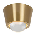 Lucide RIGON - Plafonnier - Ø 9 cm - LED - 1x7W 3000K - Or Mat / Laiton