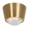 Lucide RIGON - Plafonnier - Ø 9 cm - LED - 1x7W 3000K - Or Mat / Laiton