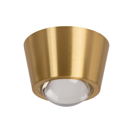 Lucide RIGON - Plafonnier - Ø 9 cm - LED - 1x7W 3000K - Or Mat / Laiton