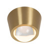 Lucide RIGON - Plafonnier - Ø 9 cm - LED - 1x7W 3000K - Or Mat / Laiton