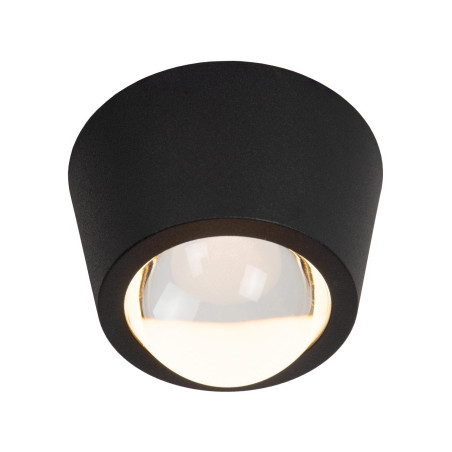 Lucide RIGON - Plafonnier - Ø 9 cm - LED - 1x6W 3000K - Noir
