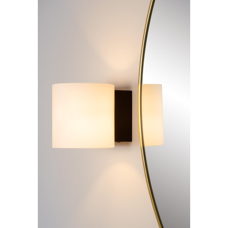 Lucide JELTE - Applique murale Salle de bains - 1xG9 - IP44 - Noir