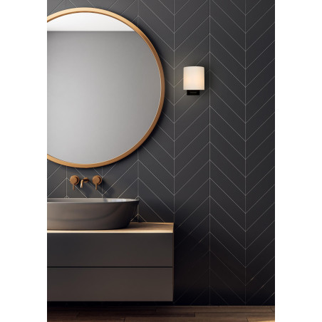 Lucide JELTE - Applique murale Salle de bains - 1xG9 - IP44 - Noir