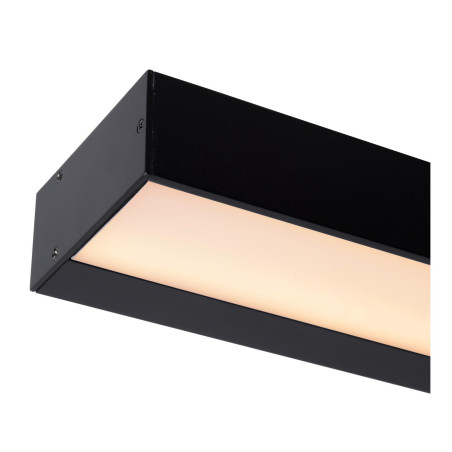 Lucide ALEXA - Applique murale Salle de bains - LED - 1x8W 2700K - IP44 - Noir