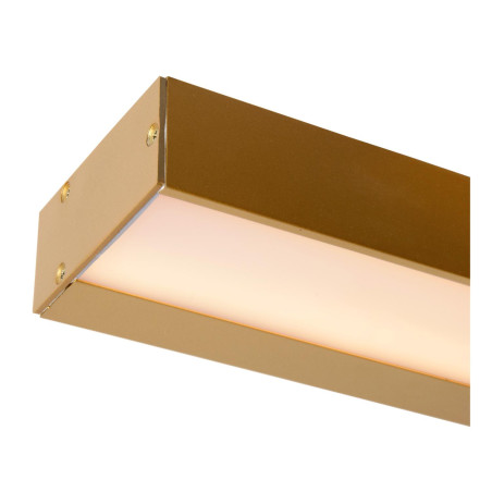Lucide ALEXA - Applique murale Salle de bains - LED - 1x13W 2700K - IP44 - Or Mat / Laiton