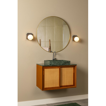 Lucide DAVY - Applique murale Salle de bains - 1xG9 - IP44 - Noir