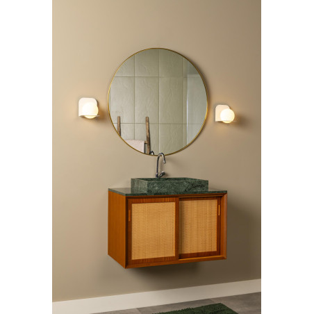 Lucide DAVY - Applique murale Salle de bains - 1xG9 - IP44 - Blanc