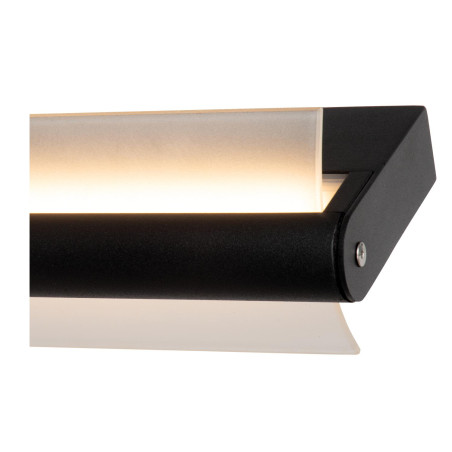 Lucide WANDA - Applique murale Salle de bains - LED - 1x19W 3000K - IP44 - Noir