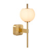 Lucide ELDA - Applique murale Salle de bains - 1xG9 - IP44 - Or Mat / Laiton