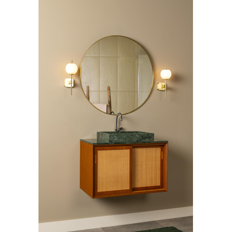 Lucide ELDA - Applique murale Salle de bains - 1xG9 - IP44 - Or Mat / Laiton