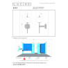 Lucide ELDA - Applique murale Salle de bains - 1xG9 - IP44 - Or Mat / Laiton