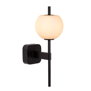 Lucide ELDA - Applique murale Salle de bains - 1xG9 - IP44 - Noir