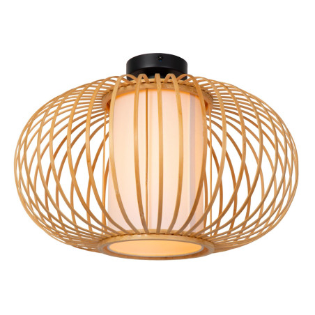 Lucide THULINE - Plafonnier - Ø 45 cm - 1xE27 - Bois clair - Essential