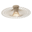 Lucide ELLIS - Plafonnier - Ø 50 cm - 1xE27 - Taupe - Essential