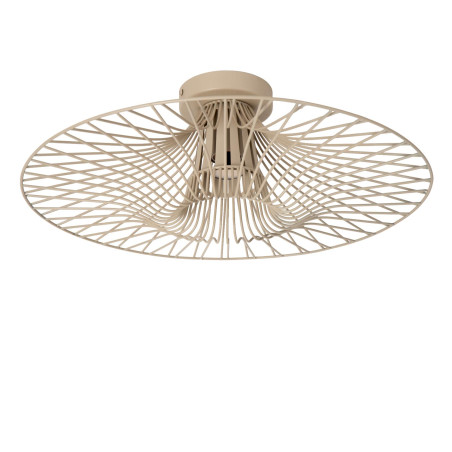 Lucide ELLIS - Plafonnier - Ø 50 cm - 1xE27 - Taupe - Essential
