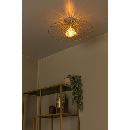 Lucide ELLIS - Plafonnier - Ø 50 cm - 1xE27 - Taupe - Essential
