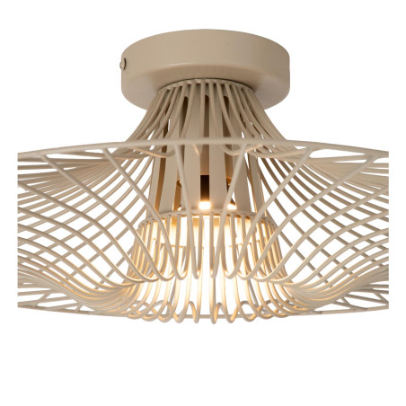 Lucide ELLIS - Plafonnier - Ø 50 cm - 1xE27 - Taupe - Essential
