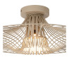 Lucide ELLIS - Plafonnier - Ø 50 cm - 1xE27 - Taupe - Essential