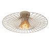 Lucide ELLIS - Plafonnier - Ø 50 cm - 1xE27 - Taupe - Essential