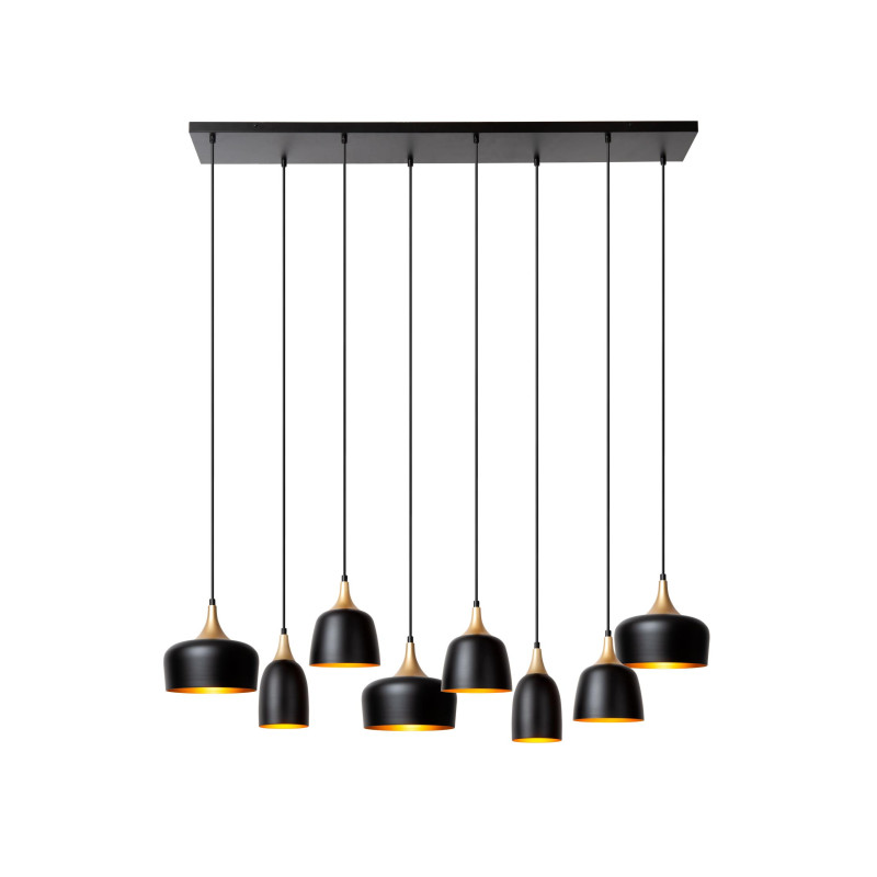 Lucide CHAYANNE - Suspension - 8xE14 - Noir