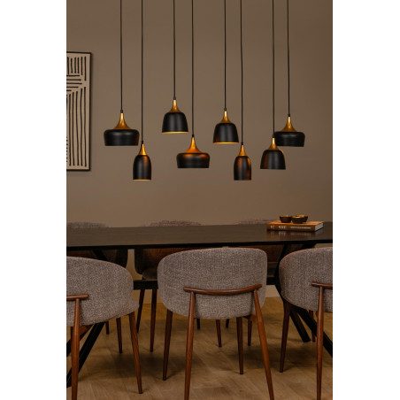 Lucide CHAYANNE - Suspension - 8xE14 - Noir