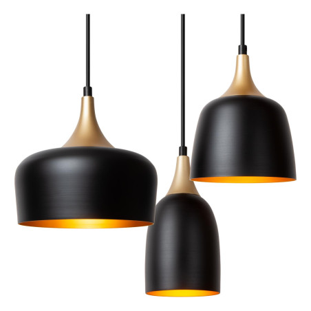 Lucide CHAYANNE - Suspension - 8xE14 - Noir