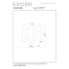 Lucide CHAYANNE - Suspension - 8xE14 - Noir