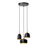 Lucide CHAYANNE - Suspension - Ø 30 cm - 3xE14 - Noir